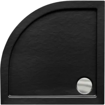 Sprchová vanička HOPA ARON STONE EFFECT, čtvrtkruhová sprchová vanička + Rozměr A - 80 cm, Rozměr B - 80 cm, Rozměr C - 5.5 cm, OLBVANACARO80S