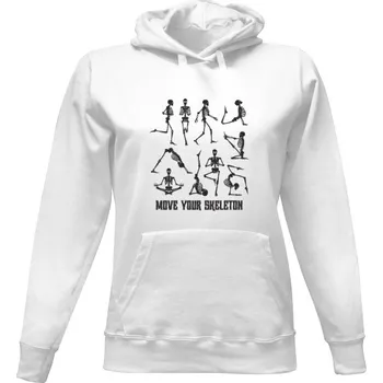 Dámská mikina Dámská mikina s kapucí s potiskem Move your skeleton dámské