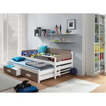 Nábytek Dětská postel Cyprus 80, Matrace: ne, Barva: bílá + trufel MIRJAN 5902928514698