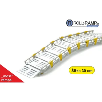 Nakládací rampa pro vozidlo Roll-A-Ramp "most", Rampa šířka 30cm Délka (cm) "most": 198 cm