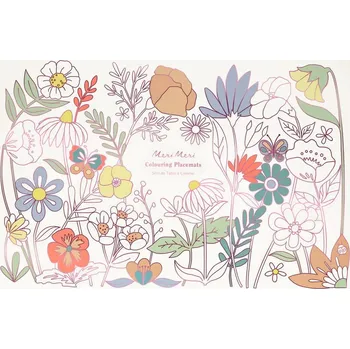 prostírání Papírová prostírání v sadě 8 ks 28x42.5 cm Butterflies & Flowers – Meri Meri ID_1625770