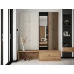 Předsíň Anrilot I, Barva: dub artisan + černý, Barva látek:: Manila 02 MIRJAN 5903211155956