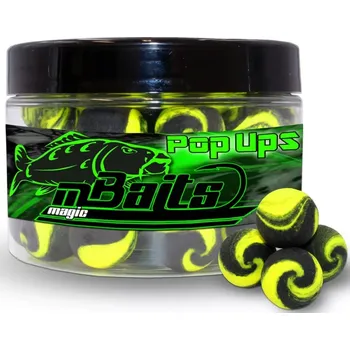 Boilies Pop Up boilie černo-žluté 15mm (Dvoubarevné Pop Up boilies 50g)