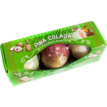 Mýdlo Šumivá bomba do koupele 3 kusy Piňa Colada 120 g