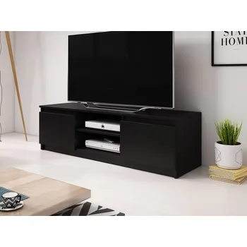 Televizní stolek TV skříňka Ziziko, Barva: černý grafit, Osvětlení: bez osvětlení MIRJAN 5903211167164