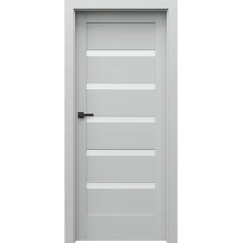 Interiérové dveře Porta Doors Interiérové dveře se zárubněmi Verte Home H5 Dekor: šedá, Šířka - orientace: 90 cm - levé