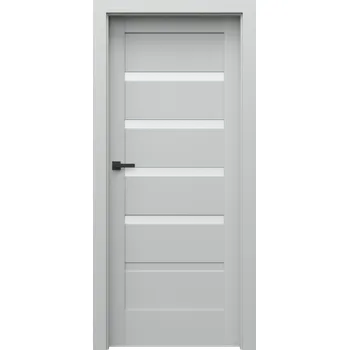 Interiérové dveře Porta Doors Interiérové dveře se zárubněmi Verte Home H4 Dekor: šedá, Šířka - orientace: 90 cm - levé