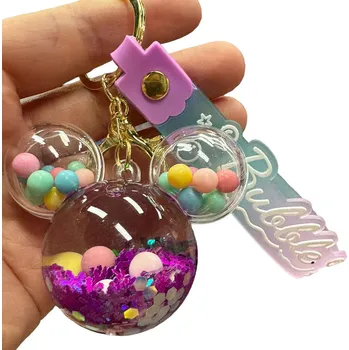 Přívěsek Myš 6 cm Barva: Fialový