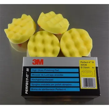 3M leštící kotouč molitanový 075 s.z. žlutý