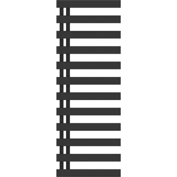 Radiátor HOPA Koupelnový radiátor EDINBURGH černá barva + Barva radiátoru - Černá, Rozměr radiátoru - 500 × 1380 mm, výkon 543 W, Typ připojení - Spodní 50 mm, RADEDI501431