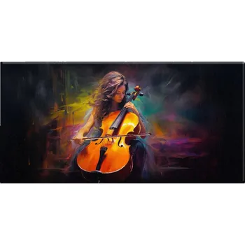 Obraz Obraz na plátně - Hraje na cello - 60x30 cm - CZ výroba