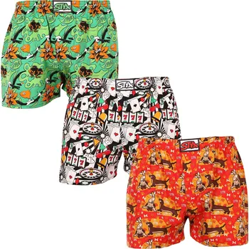 Trenýrky 3PACK pánské trenky Styx art klasická guma vícebarevné (3A15347) L Možnost vrácení zboží ZDARMA do 120 dnů!