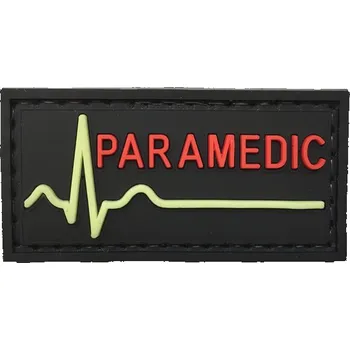 Nášivka WARAGOD Nášivka 3D Paramedic černá 5x2.5cm