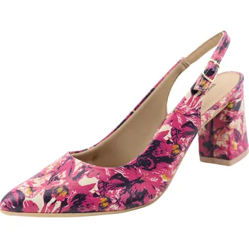 Dámské lodičky Dámské lodičky PICCADILLY 745145-1 pitaya rosa/napa juta floral Velikost: 40