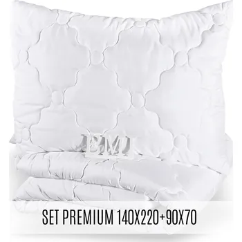 přikrývka Set prodloužené přikrývky a polštáře Premium140x220 90x70 EMI