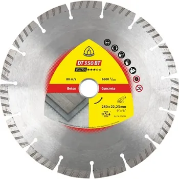 Řezný kotouč Diamantový kotouč Klingspor 230mm DT350BT Supra 354794