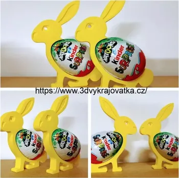 Velikonoční dekorace Velikonoční zajíček pro čokoládové vajíčko