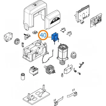 Pohon brány Came 119RIBK035 ventilátor chlazení - BK