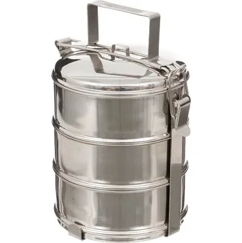 Dóza na potraviny FoxOutdoor nádoba na potraviny, 3 kusy, nerezová ocel