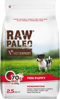 Krmivo pro psa VetExpert Raw Paleo Puppy Mini Beef