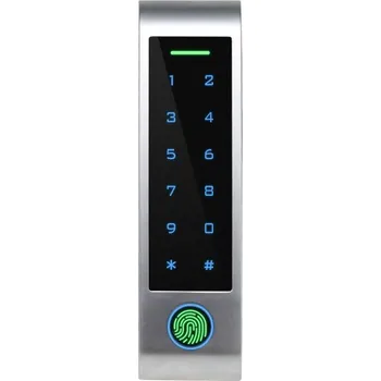 Biometrická klávesnice Smart TTLock HF4 IP66, kovová (BLE + relé) se čtečkou čipů Mifare Classic a Desfire a otisků prstů, pro přístupový systém