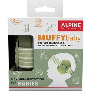 Chránič sluchu Alpine Muffy Baby Chrániče sluchu pro miminka Barva: Olivová Chrániče sluchu pro miminka