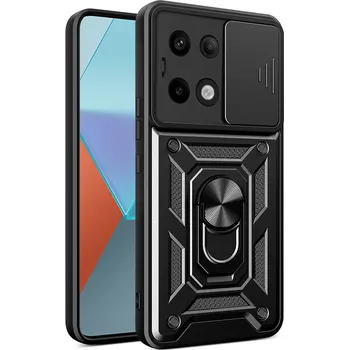 Pouzdro na mobilní telefon TopQ Armor Lens pro Xiaomi Redmi Note 13 Pro 5G černé