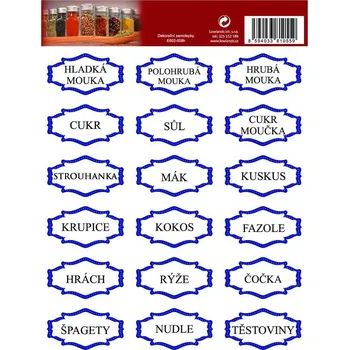 samolepka Samolepky na dózy