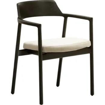 Jídelní židle Černá dubová jídelní židle Kave Home Alocs