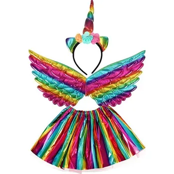 Karnevalový kostým KIK KX4433 Karnevalový kostým jednorožec, barevný