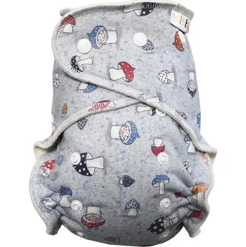 Plena Breberky BIO Kalhotková plenka s GOTS (M) - Houbičky PAT