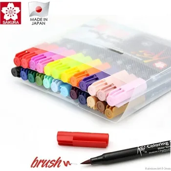 Coloring Brush pen / Štětcové pero Akvarel - sada 24 ks.