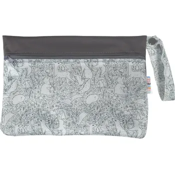 Pytel na pleny Breberky Pytel PUL - Mentolová zvířátka XS