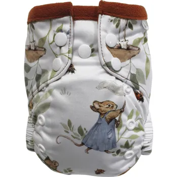 Plenkové kalhoty Breberky Kapsová plenka (S), bez křidélek - Myší rodinka PAT