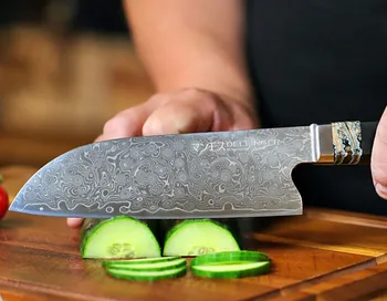 Kuchyňský nůž Dellinger Manmosu Santoku japonský nůž 18 cm