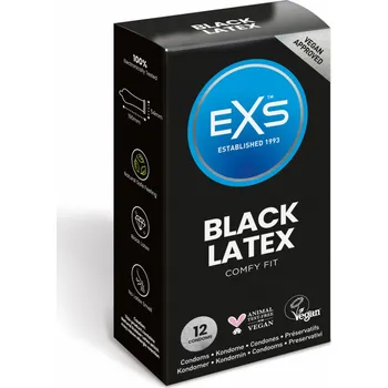Kondom EXS Black Latex 12ks
