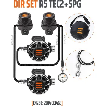 Regulátor Tecline R5 TEC2 DIR SET s manometrem EN250:2014