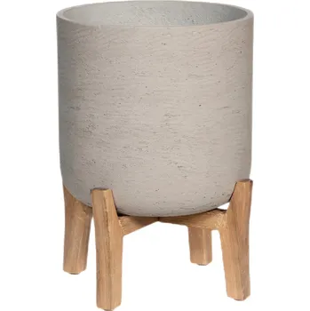 Květináč Charlie Grey Washed (Feet Low) XL - Ø 32 cm / V 44 cm