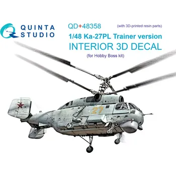 Plastikový model Quinta studio 1/48 Ka-27PL Trainer version 3D-Print.&col.Inter.
