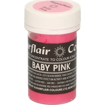 Sugarflair Gelová barva 25 g, Baby Pink