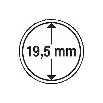 Obal pro sběratelský předmět Kruhové kapsle Leuchtturm (14-50 mm) - 10 ks Vnitřní průměr: 19,5 mm