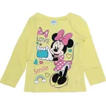 Eplus Dívčí tričko s dlouhým rukávem - Minnie, žluté Velikost - děti: 122