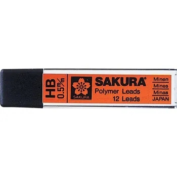 Náplň do psacích potřeb Sakura®xk5ahb 12 ks polymerových tuh HB do mechanické tužky 0.5 mm