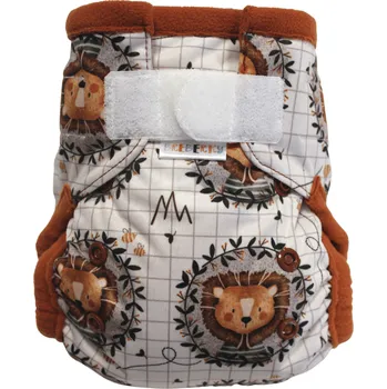 Plenkové kalhoty Breberky Kapsová plenka (S) - Lví portrét SZ