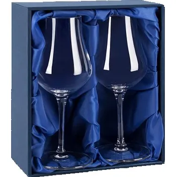 Sklenice Dárková krabička na 2 degustační sklenice Spirits Snifter, modrý satén