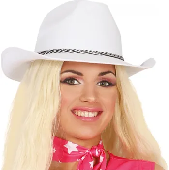 Karnevalový doplněk Guirca Dámský klobouk - Bílý