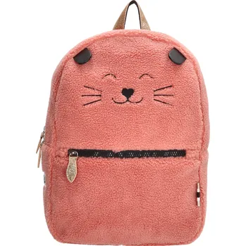 Školní batoh ZEBRA dívčí plyšový batoh - růžová - 9,20L