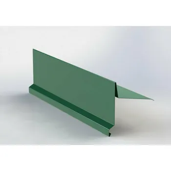 Plech Závětrná lišta na pultovou střechu RŠ 333 1 bm Mechově zelená (RAL 6005)