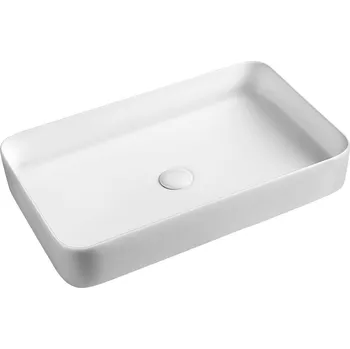 Umyvadlo BLADE keramické umyvadlo na desku, 65x40cm, bílá