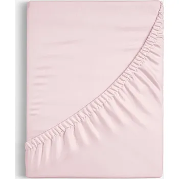 Prostěradlo Bavlněné napínací prostěradlo - pudrově růžové 80 x 200 cm